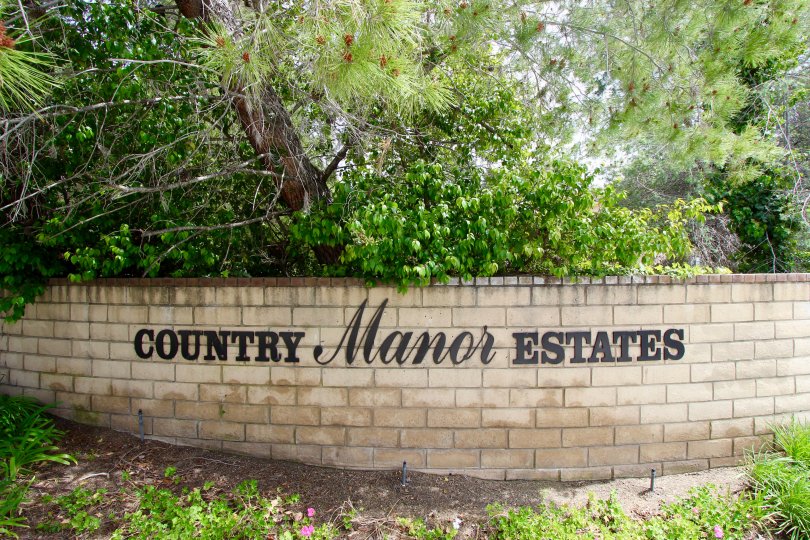 Country Manor Estates Community Marquee in Temecula Ca