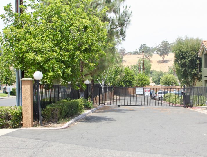 Smokey view of private gate and parking at Lido at Lakeshore