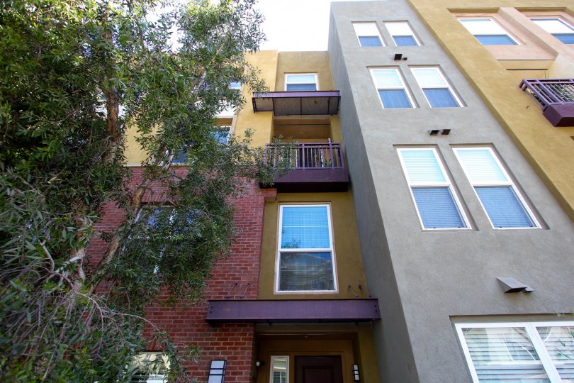 The balconies at Gateway Walk in Alhambra California