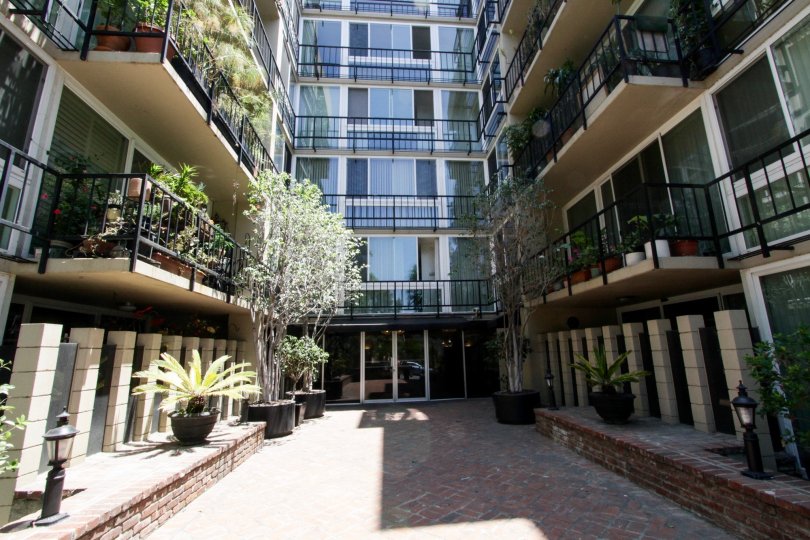 The entryway into Durant Towers