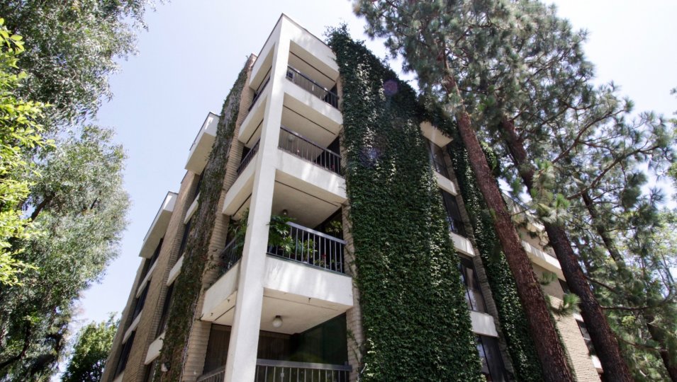 The balconies at Foxhall in Beverly Hills