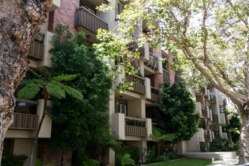The balconies seen at Linden Drive