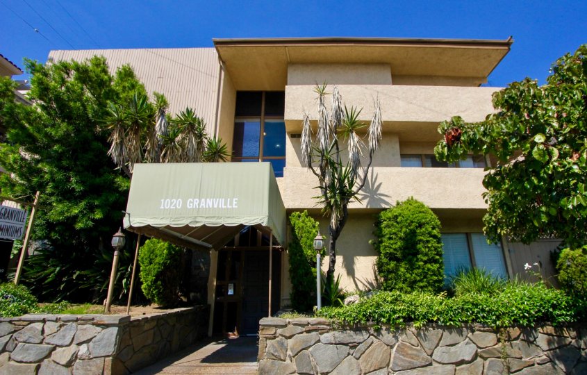 The well kept landscape of 1020 Granville in Brentwood, California.