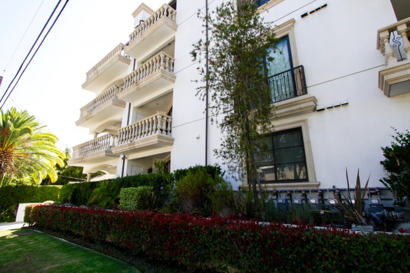 Balconies extend out from the 11715 Chenault condos