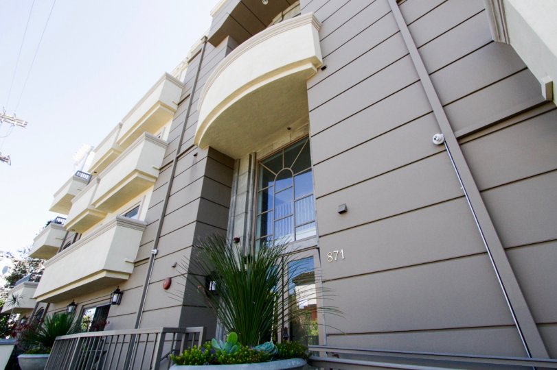 Two story entry to the Brentwood Estates condos