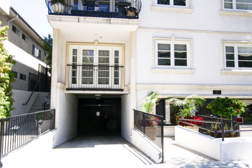 Private gated parking entrance to Villa Trocadero condos