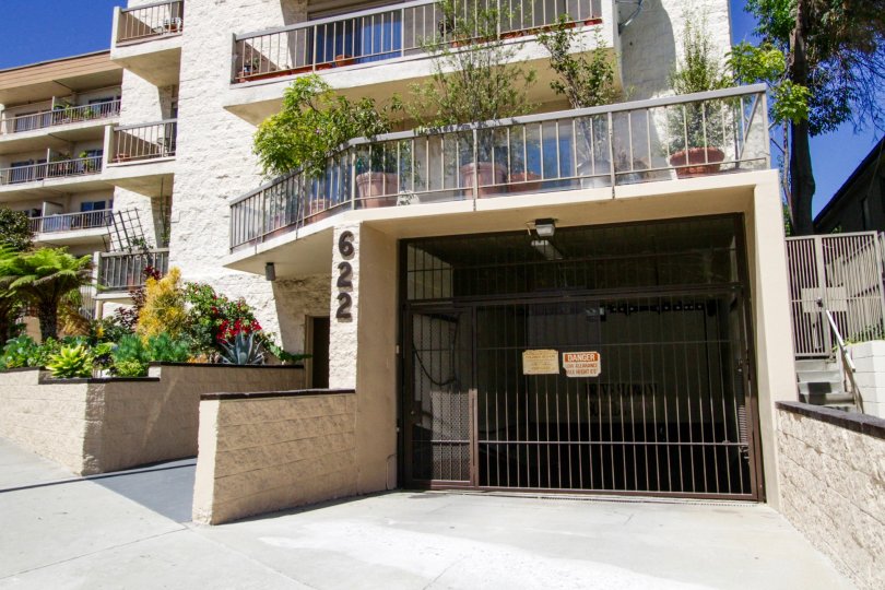 Gated parking entrance to Barrington Terry Hill condos