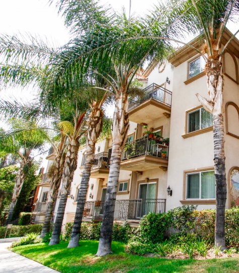 The Burbank Village Condominiums building in Burbank California
