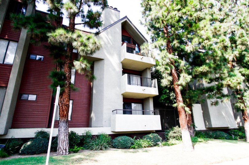 The balconies at McCambridge Townhomes