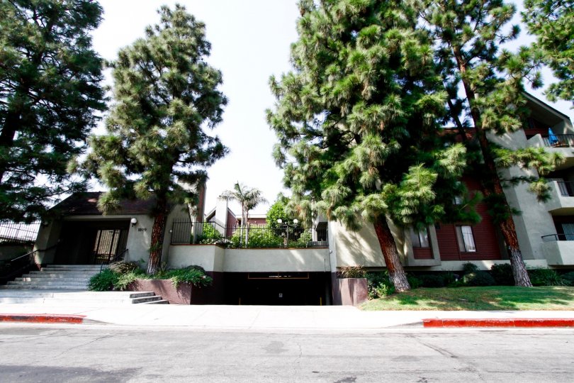 The landscaping seen around McCambridge Townhomes