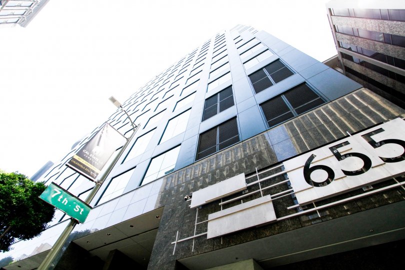 The building at 655 Hope in Downtown LA