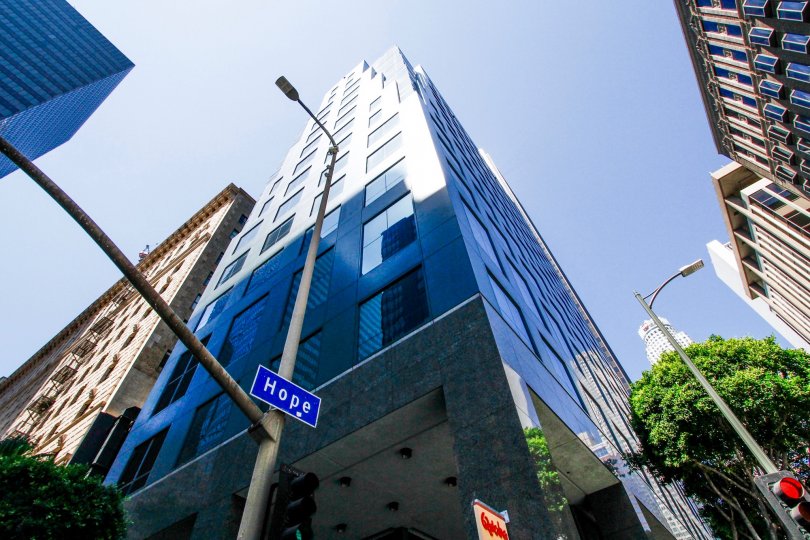 The street corner at 655 Hope