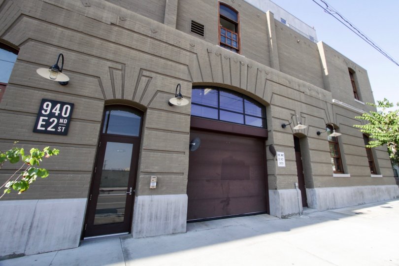 The doors seen at Barn Lofts in Downtown LA