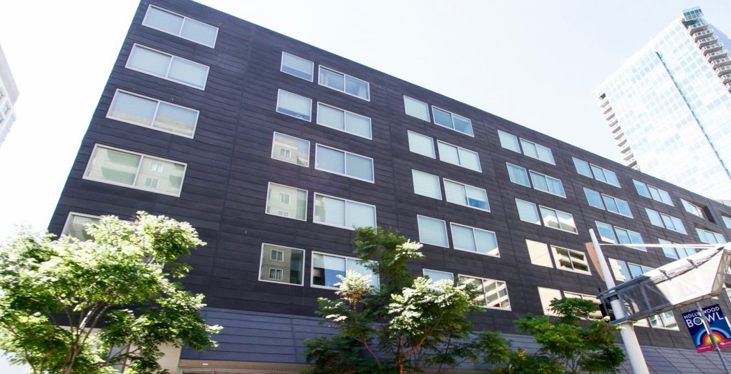 The landscaping around the front of Concerto