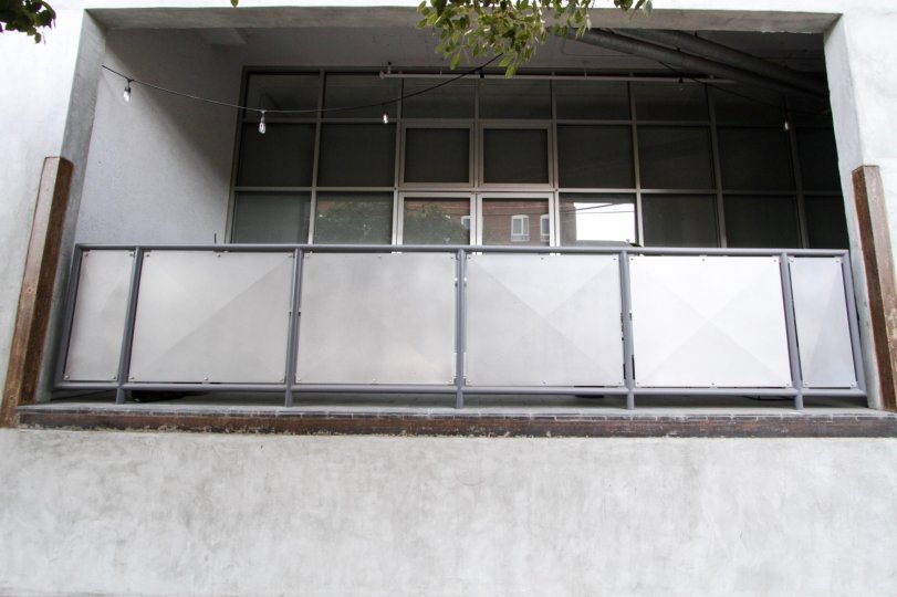 The balcony at Molino Street Lofts