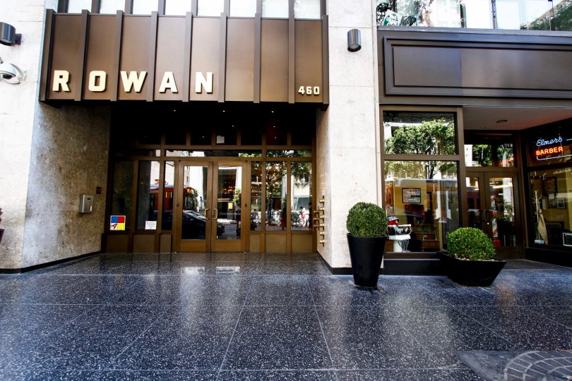 The doors into Rowan Lofts