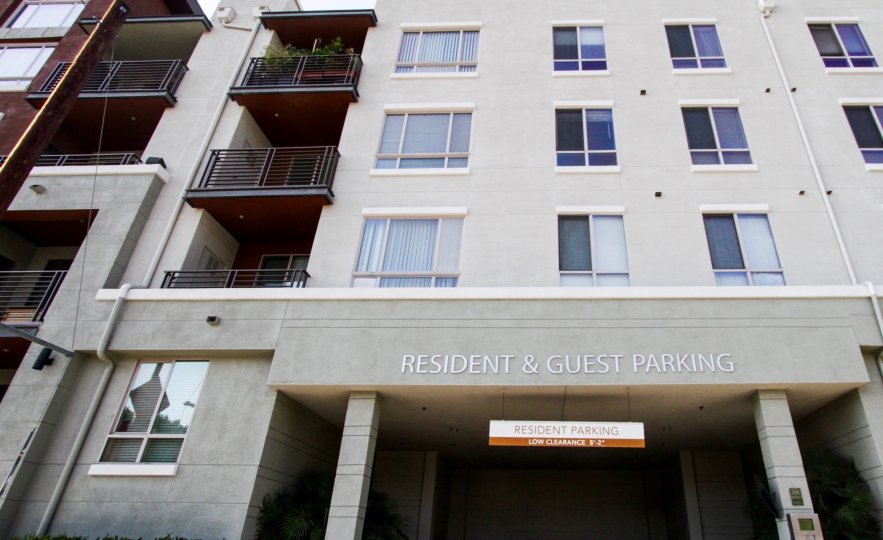 The parking for residents and guests at Savoy