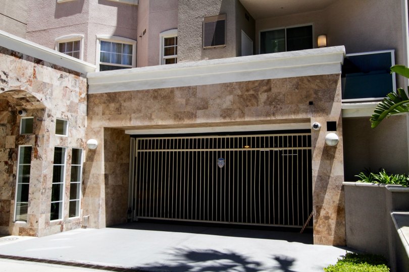 Private gated parking entrance to 1500 Ocean