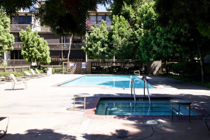 Marina Pacifica offers a pool and spa