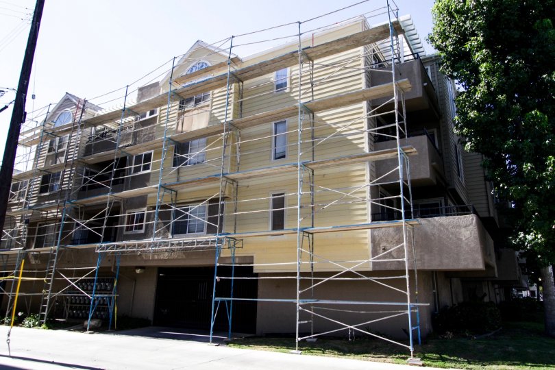 Renovations to the side of Pacific Shores