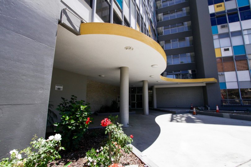 Lobby entrance to The Royal Palms condos
