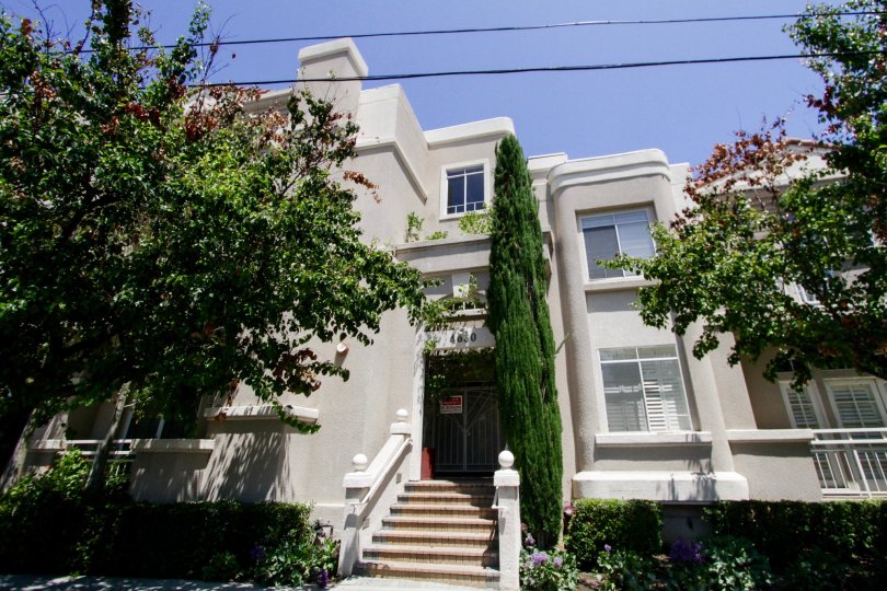 The view from the road of the proud 4630 Woodley Ave