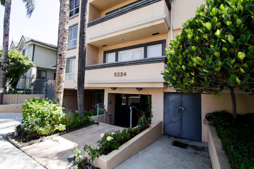 The step down entrance into 5224 Zelzah Ave