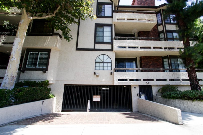The private parking garage for the Carriage House