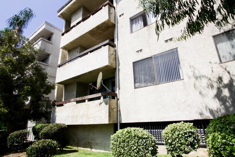 Balcony view on the Encino Horizons building