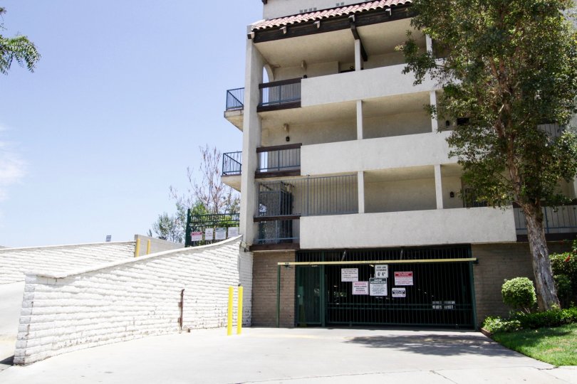 The parking garage below Encino Oaks
