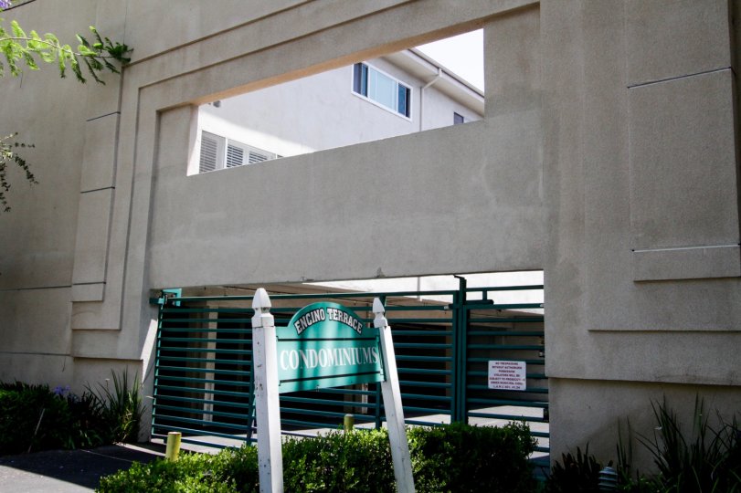 The address sign of Encino Terrace