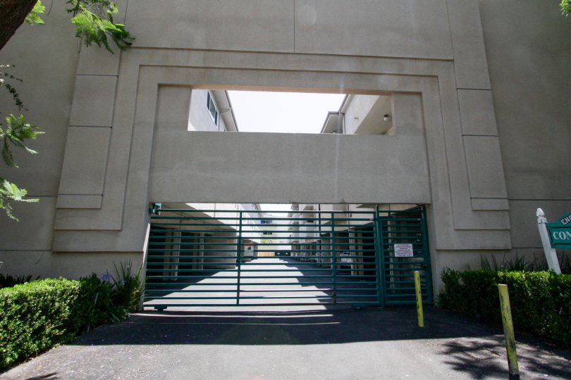 The private parking area for those associated with Encino Terrace