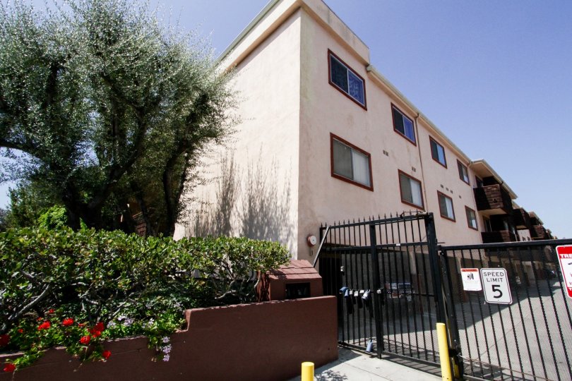 The parking lot for Newcastle Manor