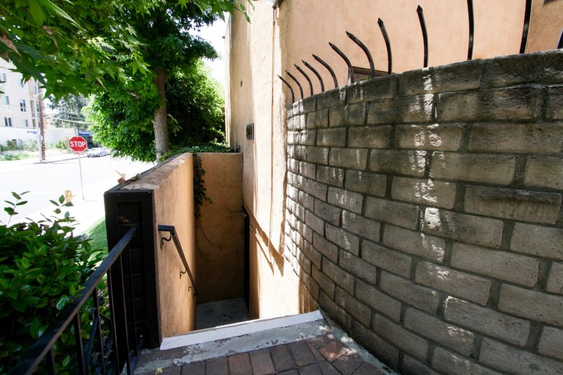 A side entrance going into the bottom floor of Park Lane