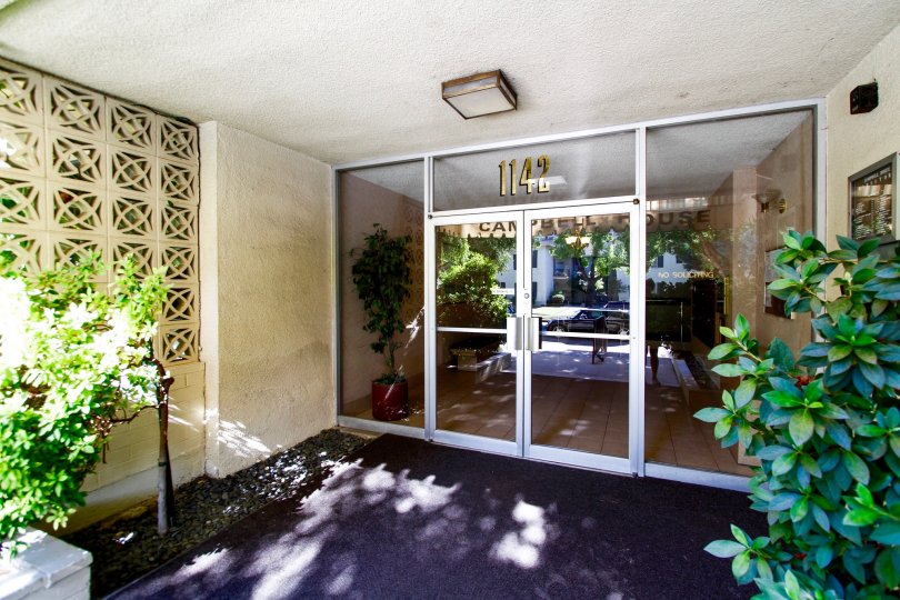 The doors into the Campbell House in Glendale California
