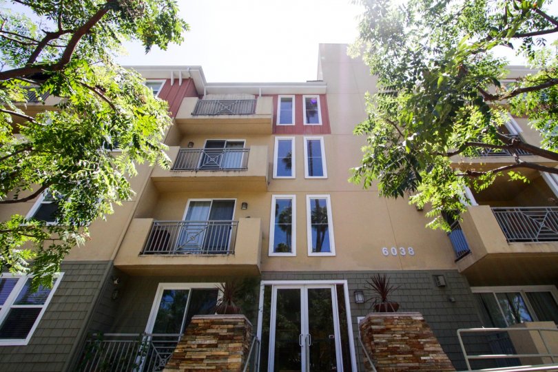 The Carleton Plaza condos are a Craftsman style building