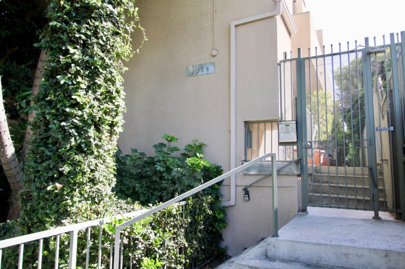 The entryway into Orange Drive in Hollywood, California
