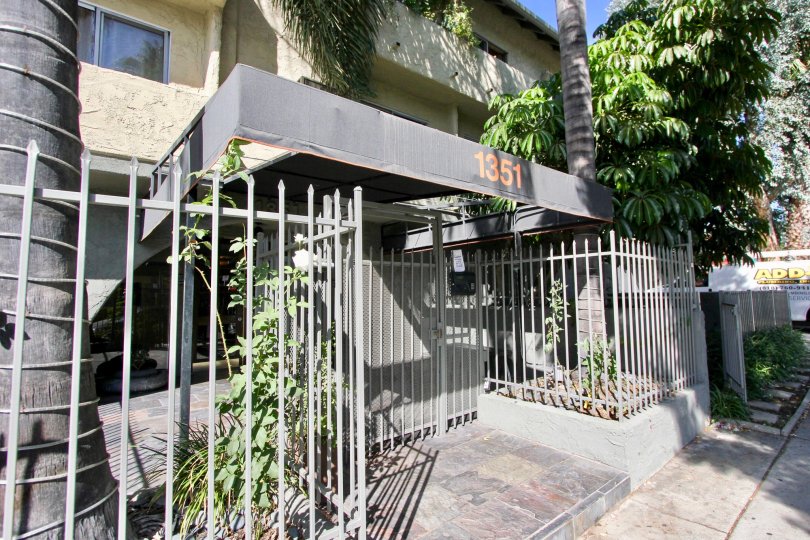 The fence around Orange Drive