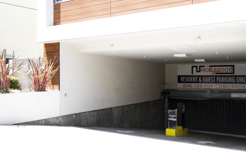 The Hollywood offers private gated parking
