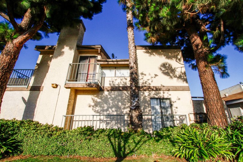 The balconies seen at Colony Village in Inglewood