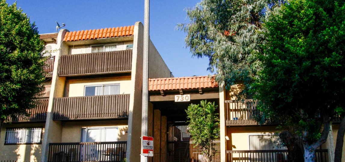 The entrance into Eucalyptus Grove in Inglewood