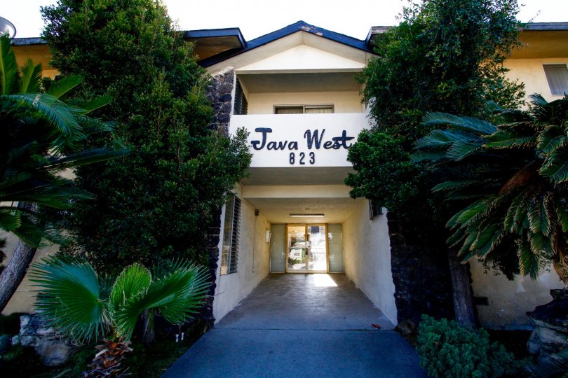 The entrance into the Java West in Inglewood