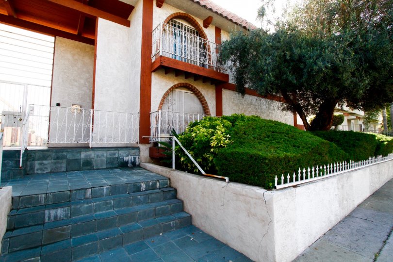 The landscaping seen at La Casa Rica in Inglewood