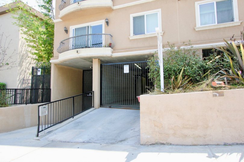 Inclined driveway gated entrance to St Andrews Villa II