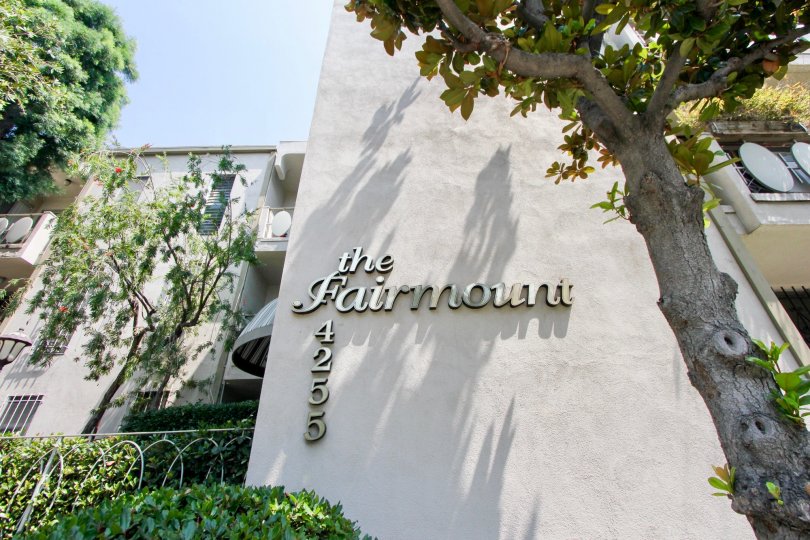 The Fairmount has lots of beautiful trees in Korea Town California