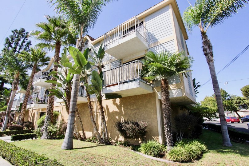 The balconies at 1001 Park Avenue in Long Beach, California