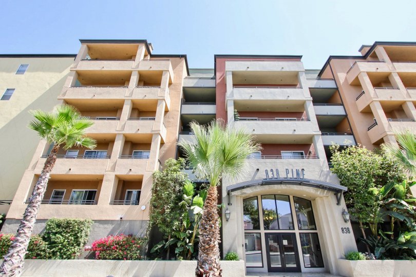 The view of the building at 838 Pine