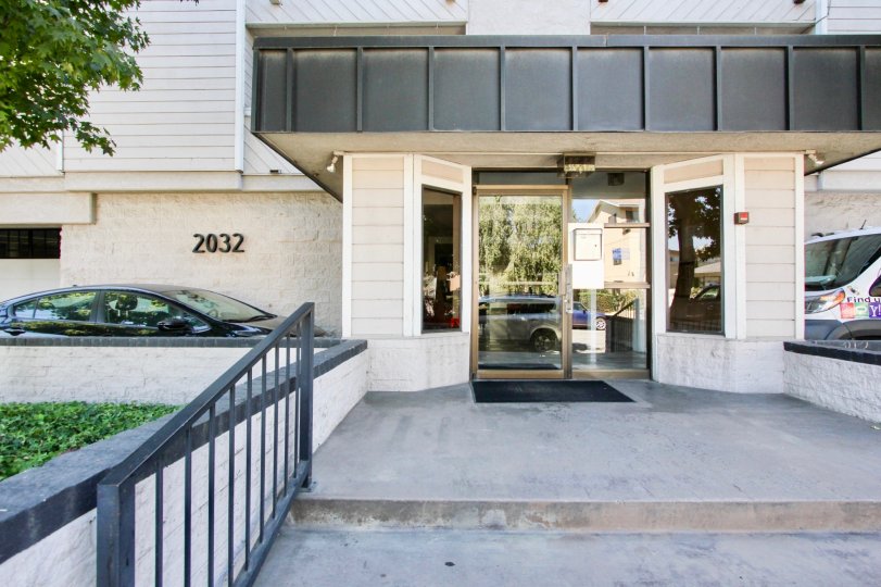 The address to the side of the entrance into Bermuda Street Condominiums