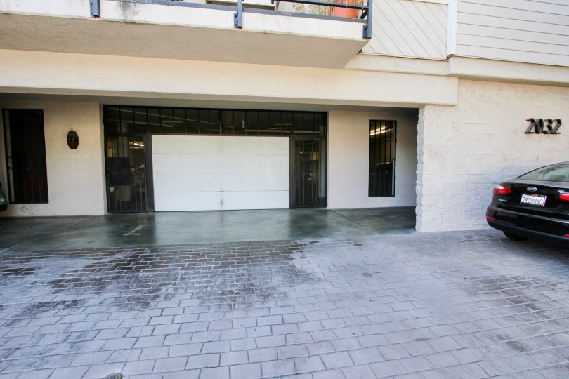 The parking for resdients at the Bermuda Street Condominiums