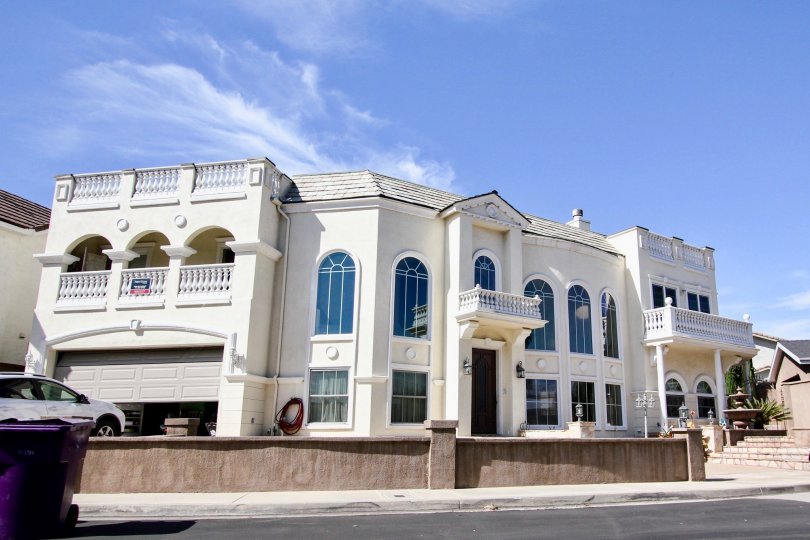 The arches seen throughout the building at Bixby Riviera